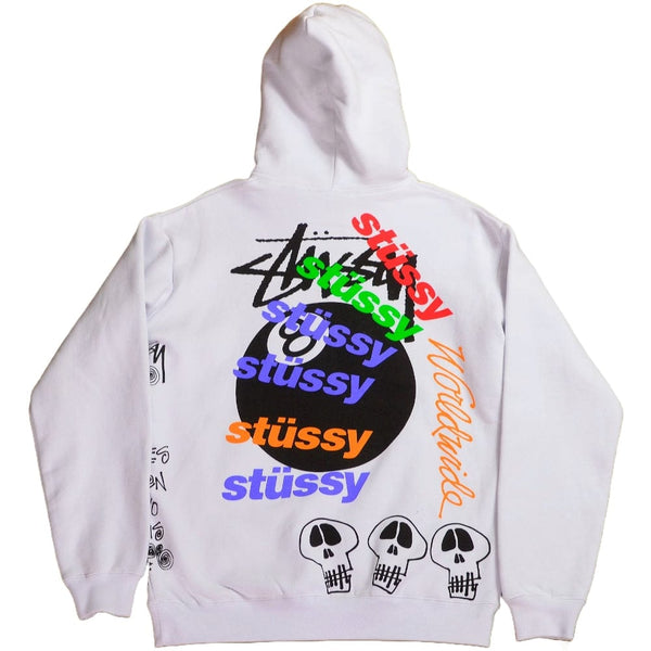 Buy Stussy Test Strike Fleece Hood - White online