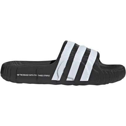 Black white adidas slides store